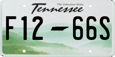 TN license plate F1266S
