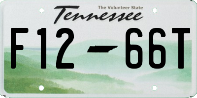 TN license plate F1266T