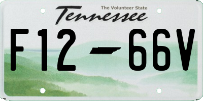 TN license plate F1266V