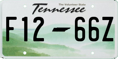 TN license plate F1266Z