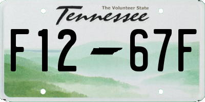 TN license plate F1267F