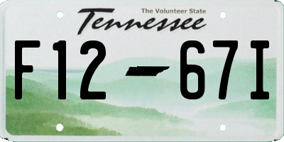 TN license plate F1267I