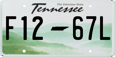 TN license plate F1267L