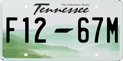 TN license plate F1267M