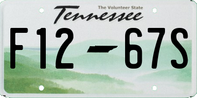 TN license plate F1267S