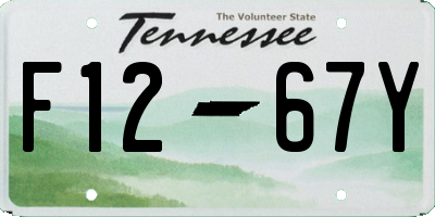 TN license plate F1267Y