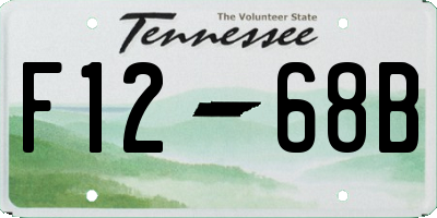TN license plate F1268B