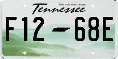 TN license plate F1268E