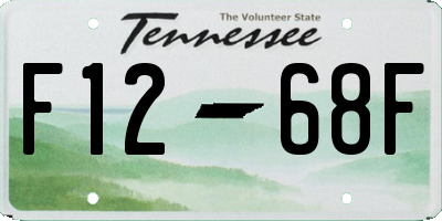 TN license plate F1268F