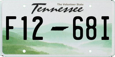 TN license plate F1268I