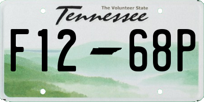 TN license plate F1268P