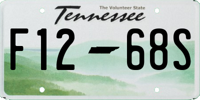 TN license plate F1268S