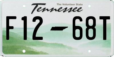 TN license plate F1268T