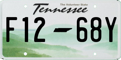 TN license plate F1268Y