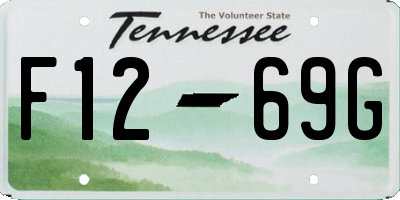 TN license plate F1269G