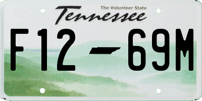 TN license plate F1269M
