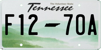 TN license plate F1270A