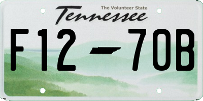 TN license plate F1270B