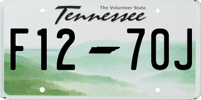 TN license plate F1270J