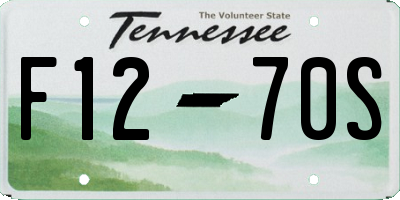TN license plate F1270S