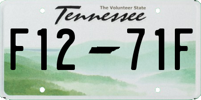 TN license plate F1271F
