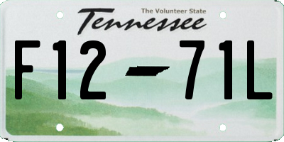 TN license plate F1271L