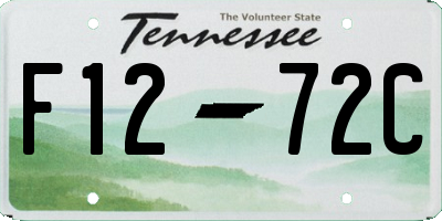 TN license plate F1272C