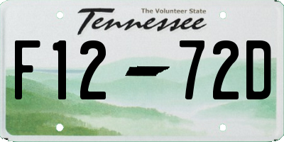 TN license plate F1272D