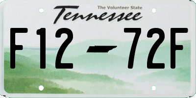 TN license plate F1272F