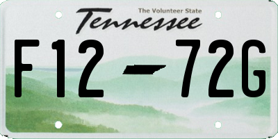 TN license plate F1272G