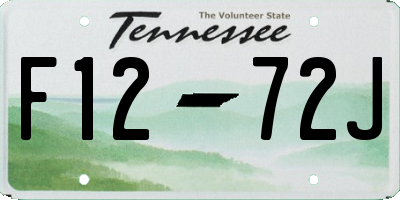TN license plate F1272J