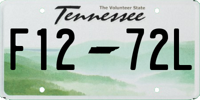 TN license plate F1272L