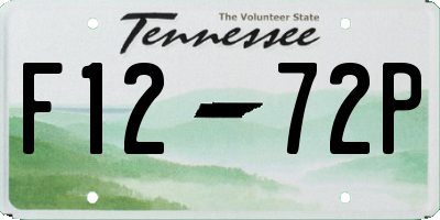 TN license plate F1272P