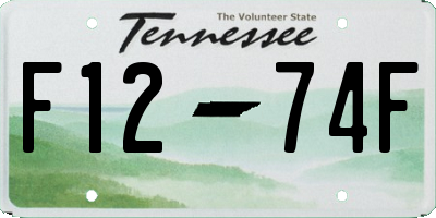 TN license plate F1274F