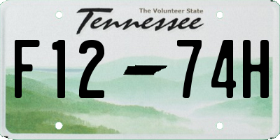 TN license plate F1274H