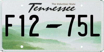 TN license plate F1275L