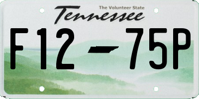 TN license plate F1275P