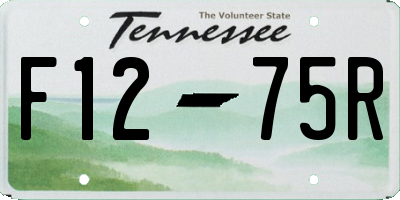TN license plate F1275R