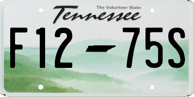 TN license plate F1275S