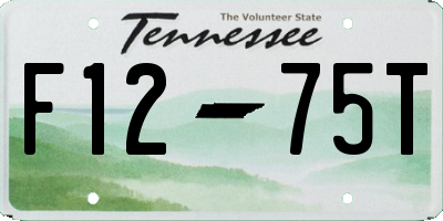 TN license plate F1275T