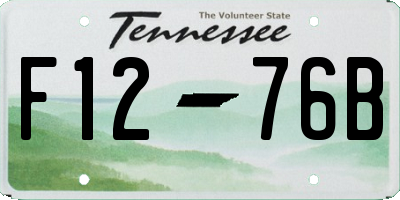 TN license plate F1276B