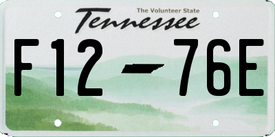 TN license plate F1276E