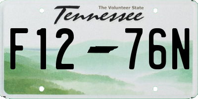 TN license plate F1276N