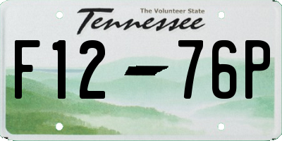 TN license plate F1276P