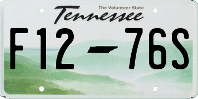 TN license plate F1276S