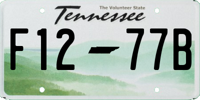 TN license plate F1277B