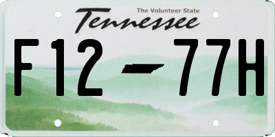 TN license plate F1277H