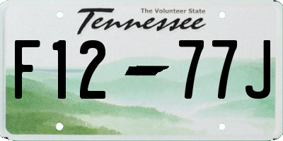 TN license plate F1277J