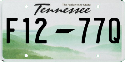 TN license plate F1277Q