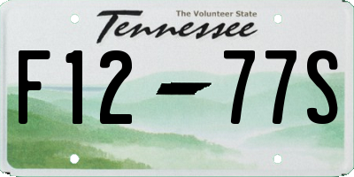 TN license plate F1277S